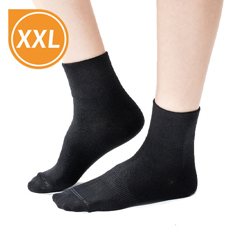 【大尺寸】三花無痕肌1/2男女適用襪