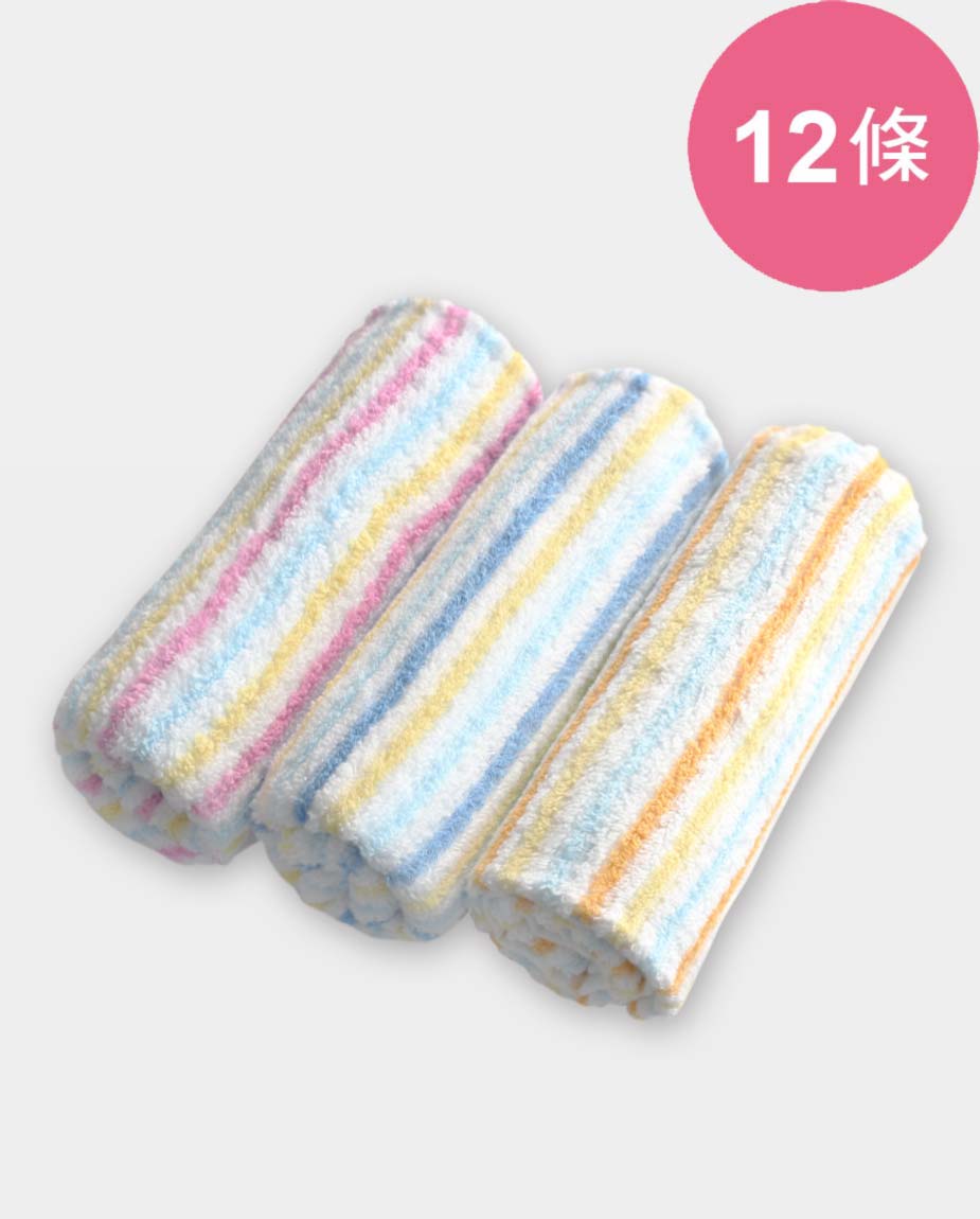 【三花】甜蜜千層派毛巾12條-顏色隨機 TF317
