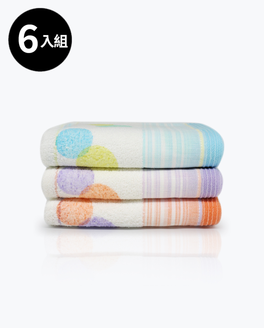【三花】濃情點點童巾6條-顏色隨機 TL100