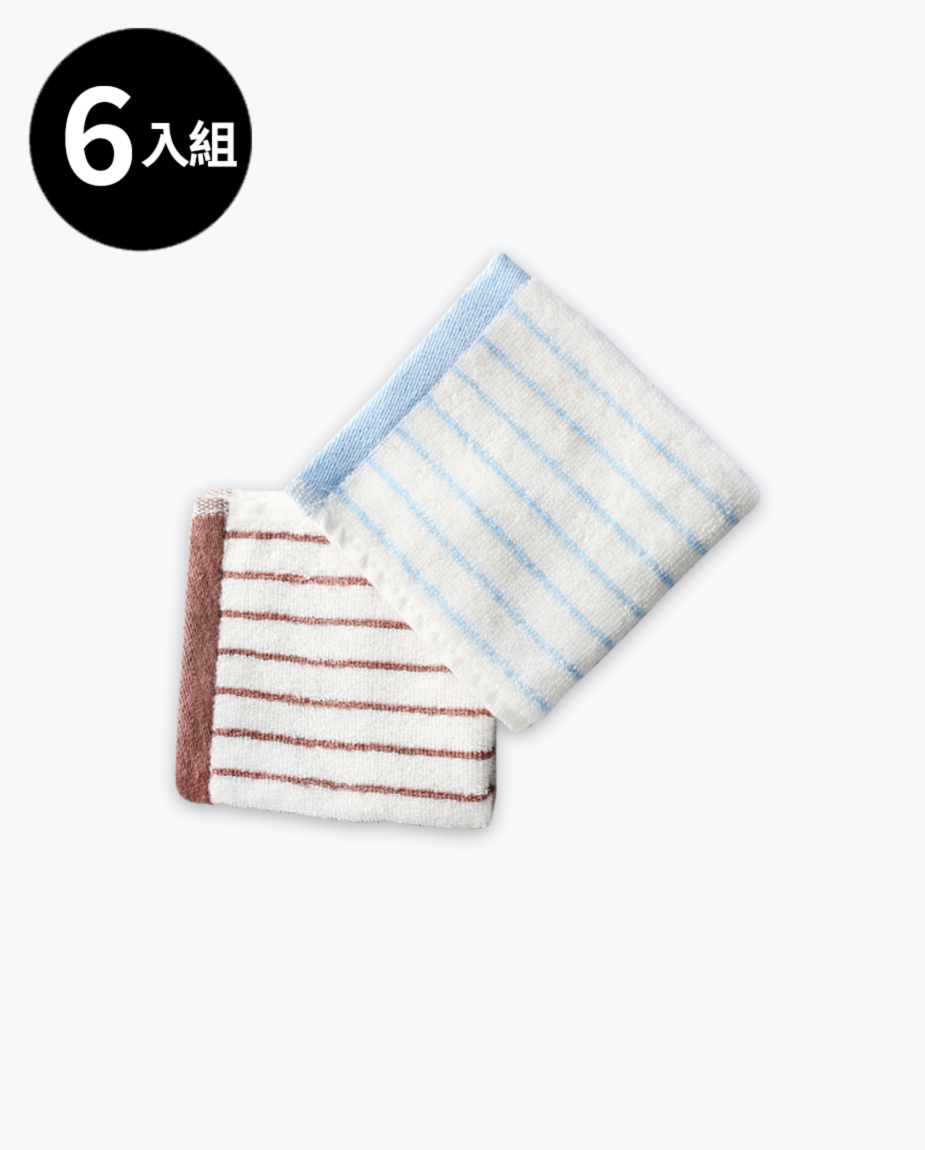 【三花】競速滑水道手帕巾6條-顏色隨機 TM215